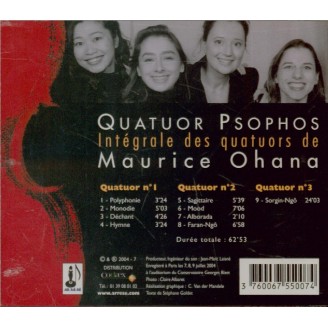 OHANA - Quatuor Psophos - Quatuors à cordes (3)..